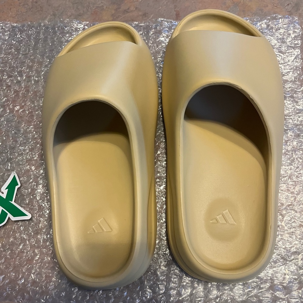 Adidas Tan Slide Sandals